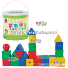 ABS PE PP grânulo threading blocos brinquedo para crianças